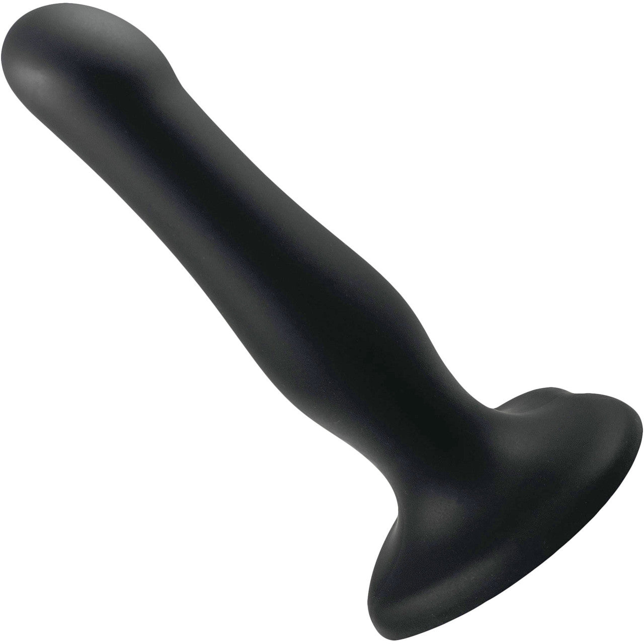 Strap-on-Me Inflatable Silicone Suction Cup Dildo Plug - Black