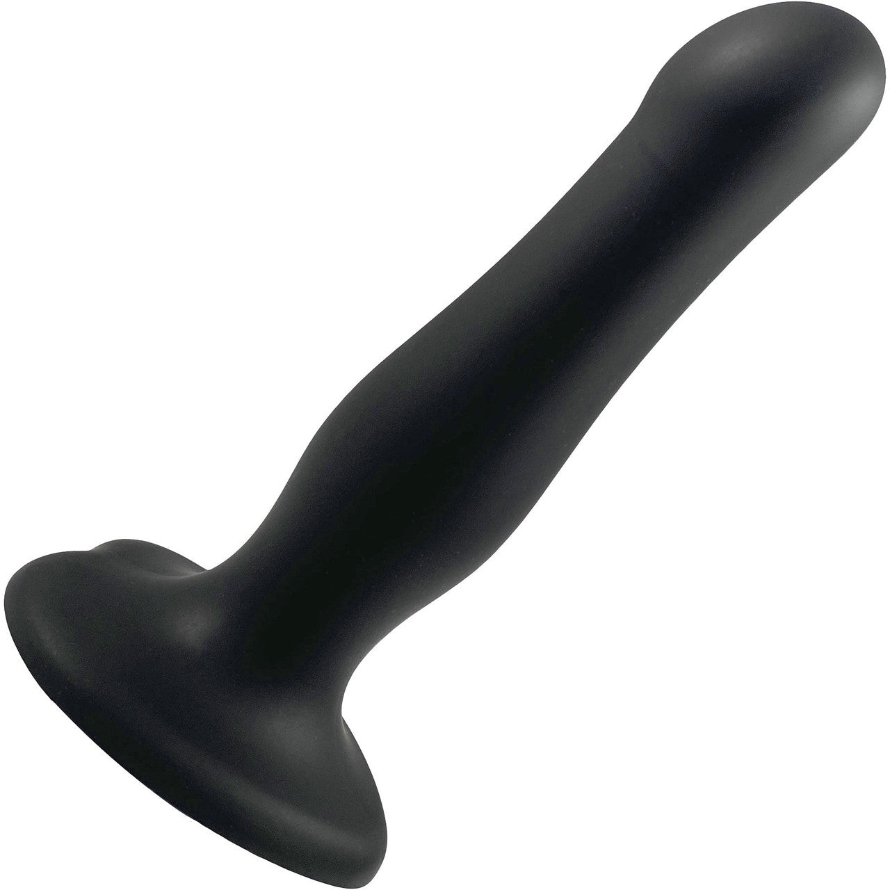 Strap-on-Me Inflatable Silicone Suction Cup Dildo Plug - Black