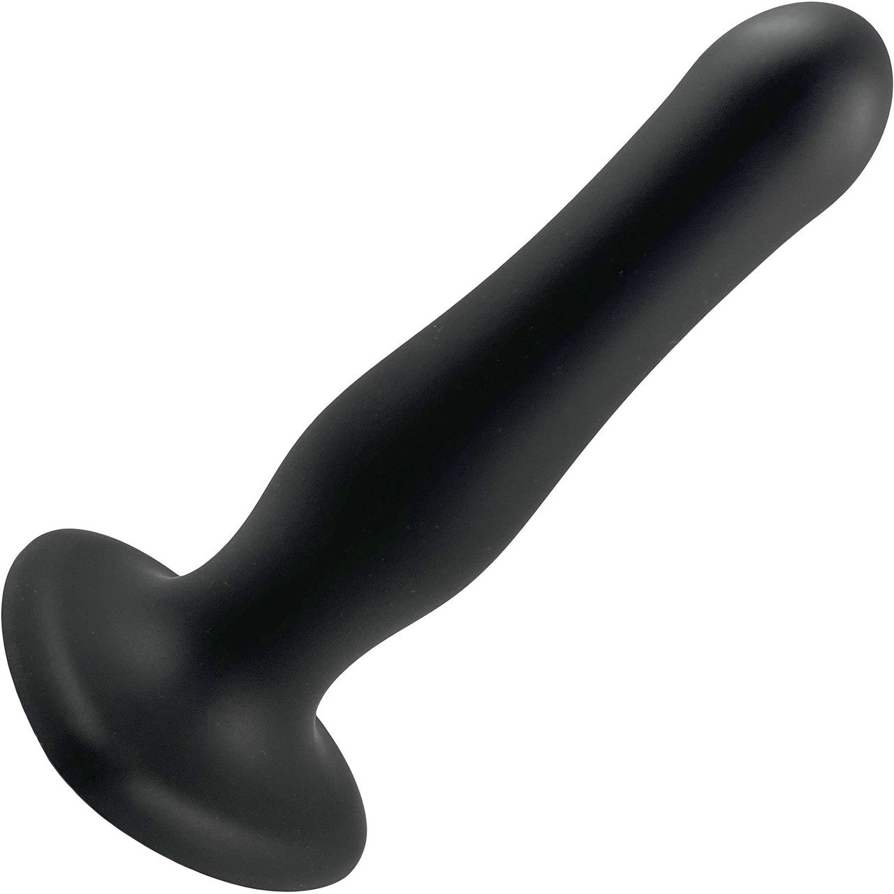 Strap-on-Me Inflatable Silicone Suction Cup Dildo Plug - Black