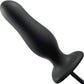 Strap-on-Me Inflatable Silicone Suction Cup Dildo Plug - Black