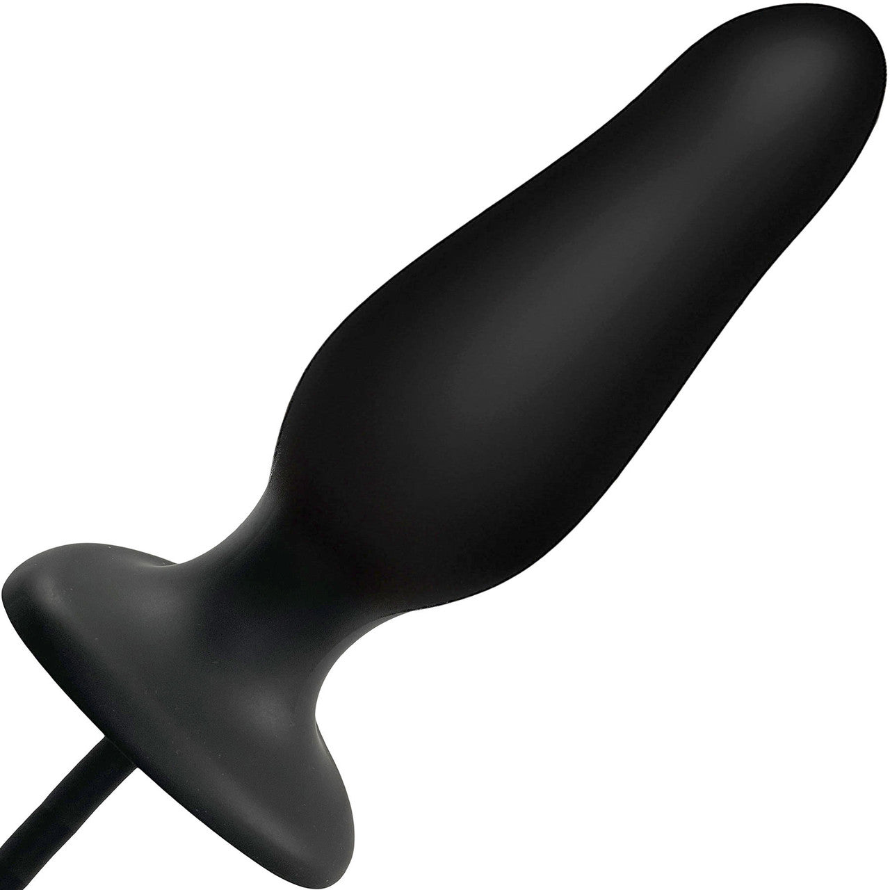 Strap-on-Me Inflatable Silicone Suction Cup Dildo Plug - Black