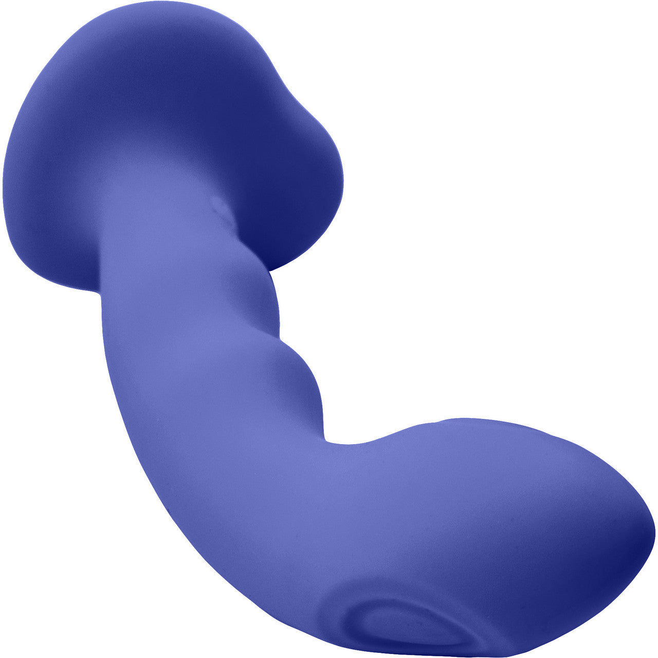 Strap-on-Me Tapping Dildo Wave Rechargeable Waterproof Silicone Vibrating Suction Cup Dildo - Night Blue