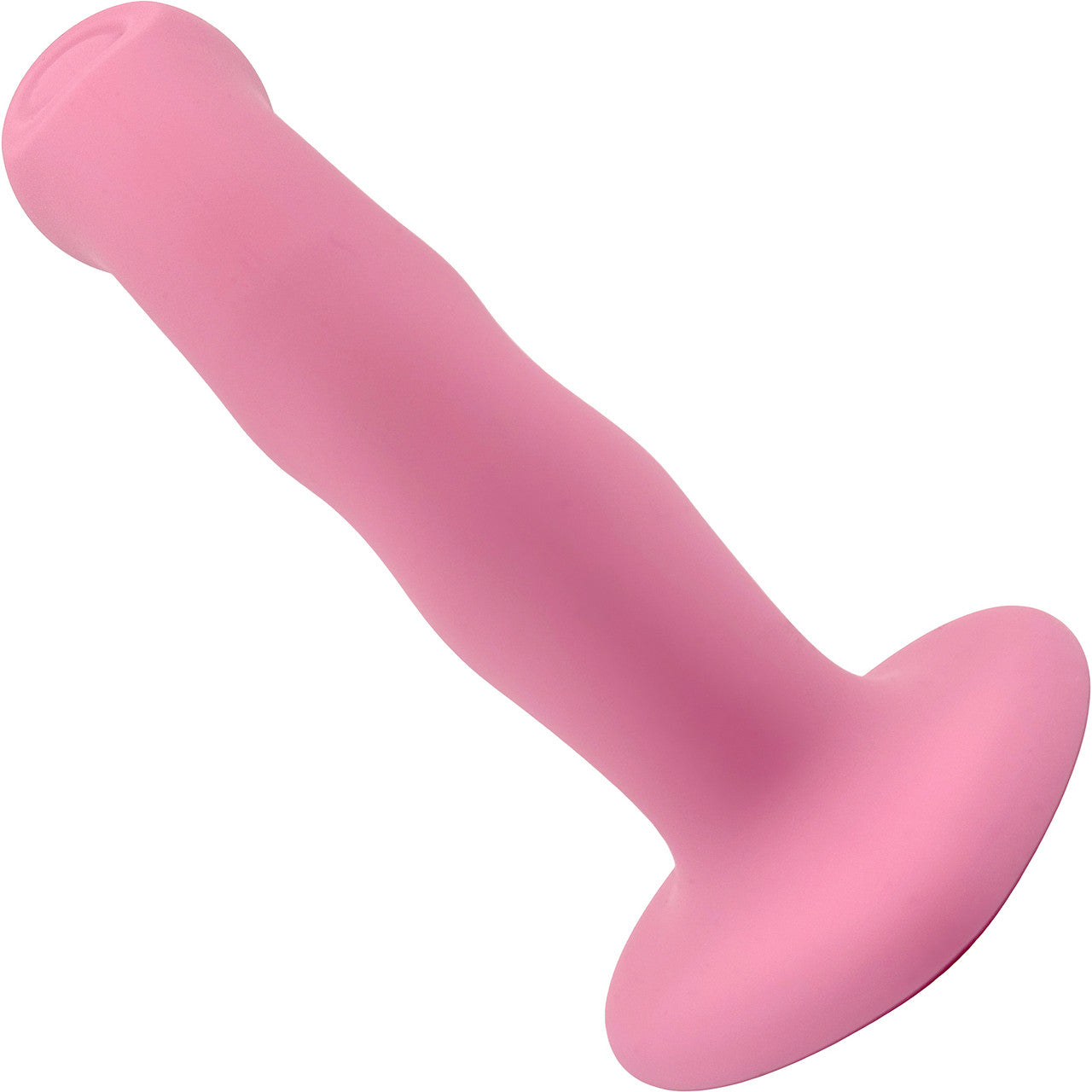 Strap-on-Me Tapping Dildo Wave Rechargeable Waterproof Silicone Vibrating Suction Cup Dildo - Coral Pink