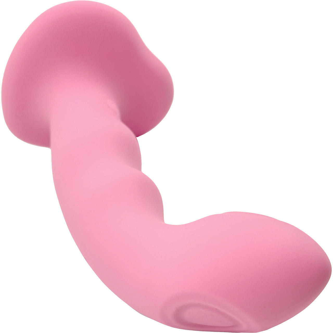 Strap-on-Me Tapping Dildo Wave Rechargeable Waterproof Silicone Vibrating Suction Cup Dildo - Coral Pink