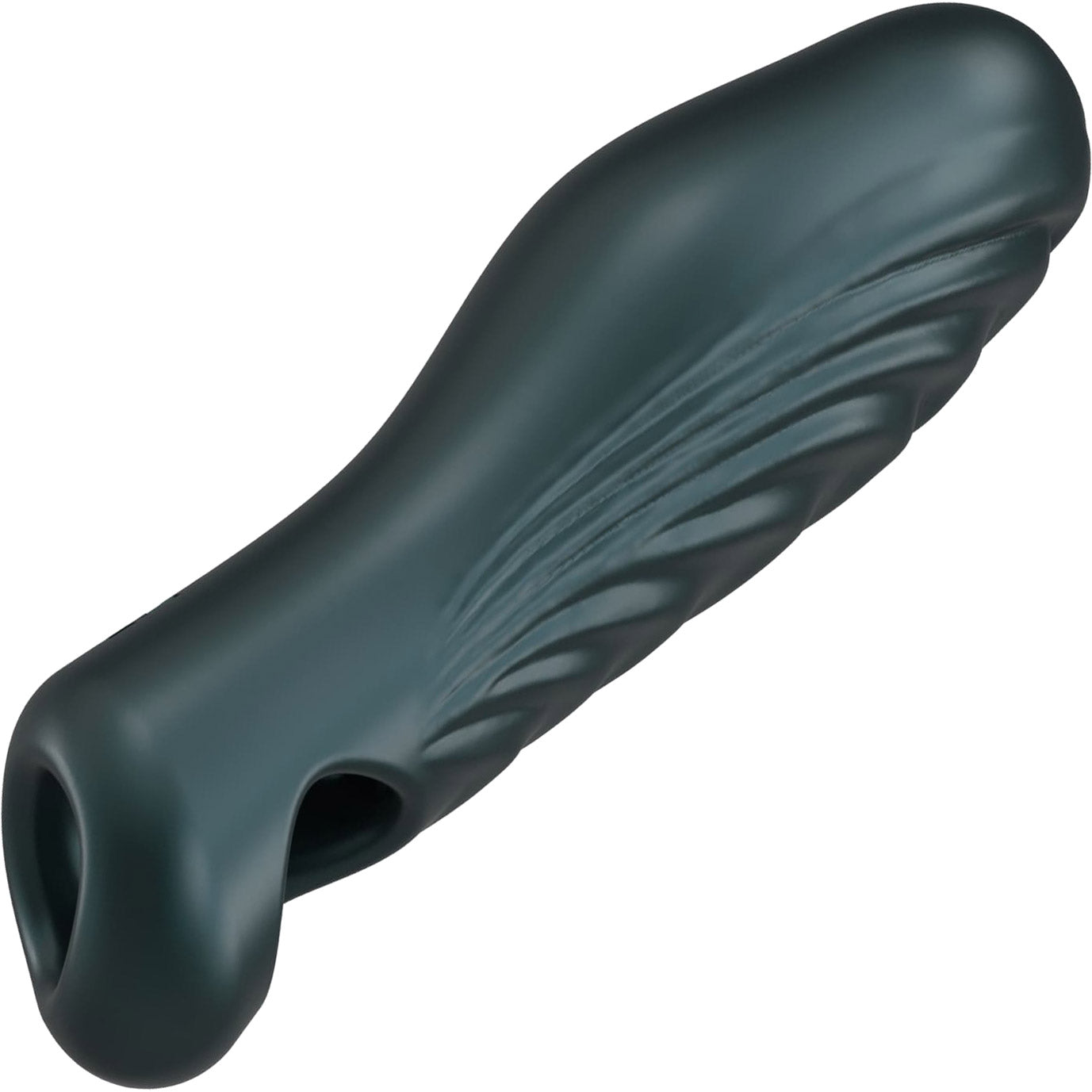 Manwan Ryzer Silicone Penis Sleeve & Masturbator - Pine Grey