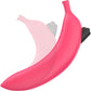 Oh Oui Banana Discreet Silicone Dildo With Vibrating Bullet By Love To Love - Danger Pink