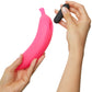 Oh Oui Banana Discreet Silicone Dildo With Vibrating Bullet By Love To Love - Danger Pink