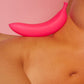 Oh Oui Banana Discreet Silicone Dildo With Vibrating Bullet By Love To Love - Danger Pink