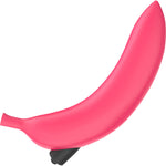 Oh Oui Banana Discreet Silicone Dildo With Vibrating Bullet By Love To Love - Danger Pink