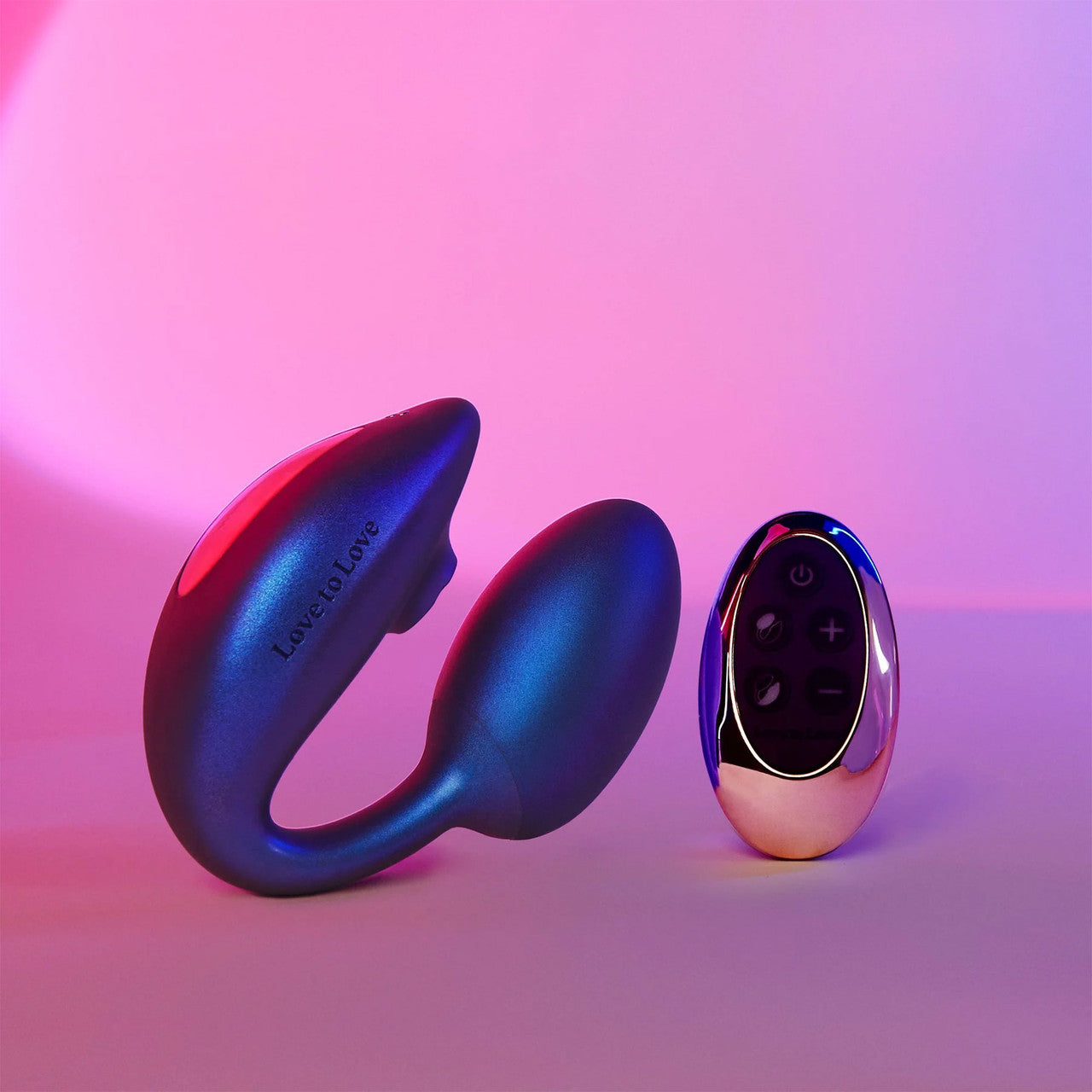 Wonderlover Air Pulse Clitoral Stimulator & Vibrating G-Spot Egg By Love To Love - Iridescent Night