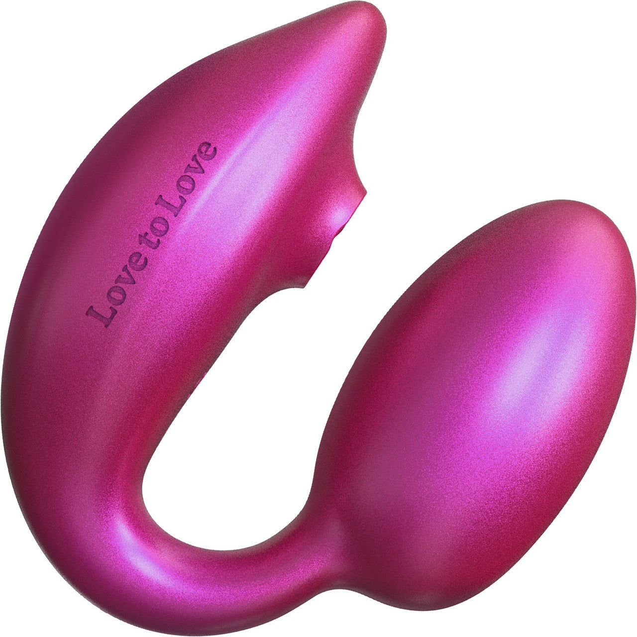 Wonderlover Air Pulse Clitoral Stimulator & Vibrating G-Spot Egg By Love To Love - Iridescent Berry