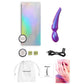 Pleaser Rechargeable Silicone Clitoral Flapping Stimulator With Remote By Love To Love - Iridescent Night