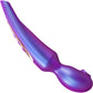 Pleaser Rechargeable Silicone Clitoral Flapping Stimulator With Remote By Love To Love - Iridescent Night