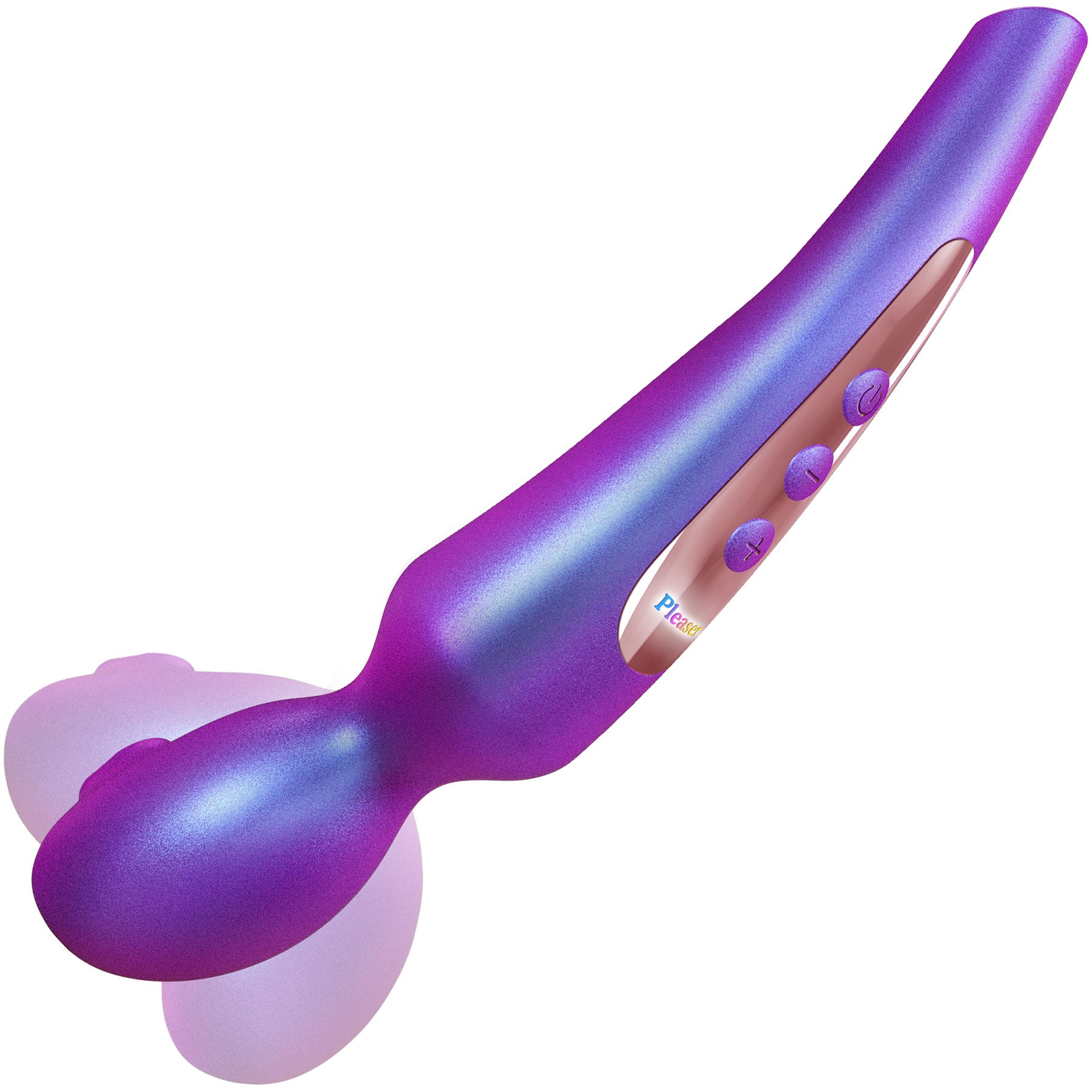 Pleaser Rechargeable Silicone Clitoral Flapping Stimulator With Remote By Love To Love - Iridescent Night
