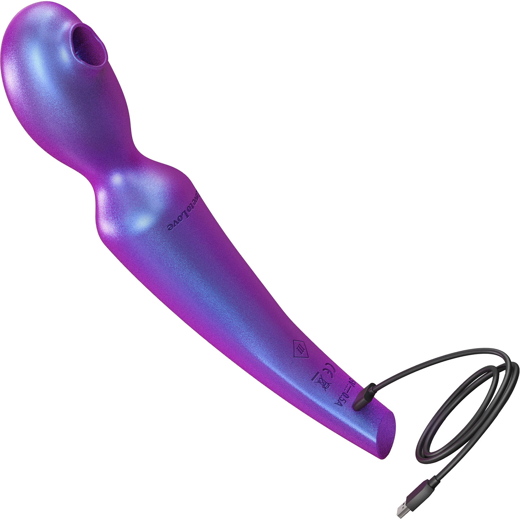 Pleaser Rechargeable Silicone Clitoral Flapping Stimulator With Remote By Love To Love - Iridescent Night