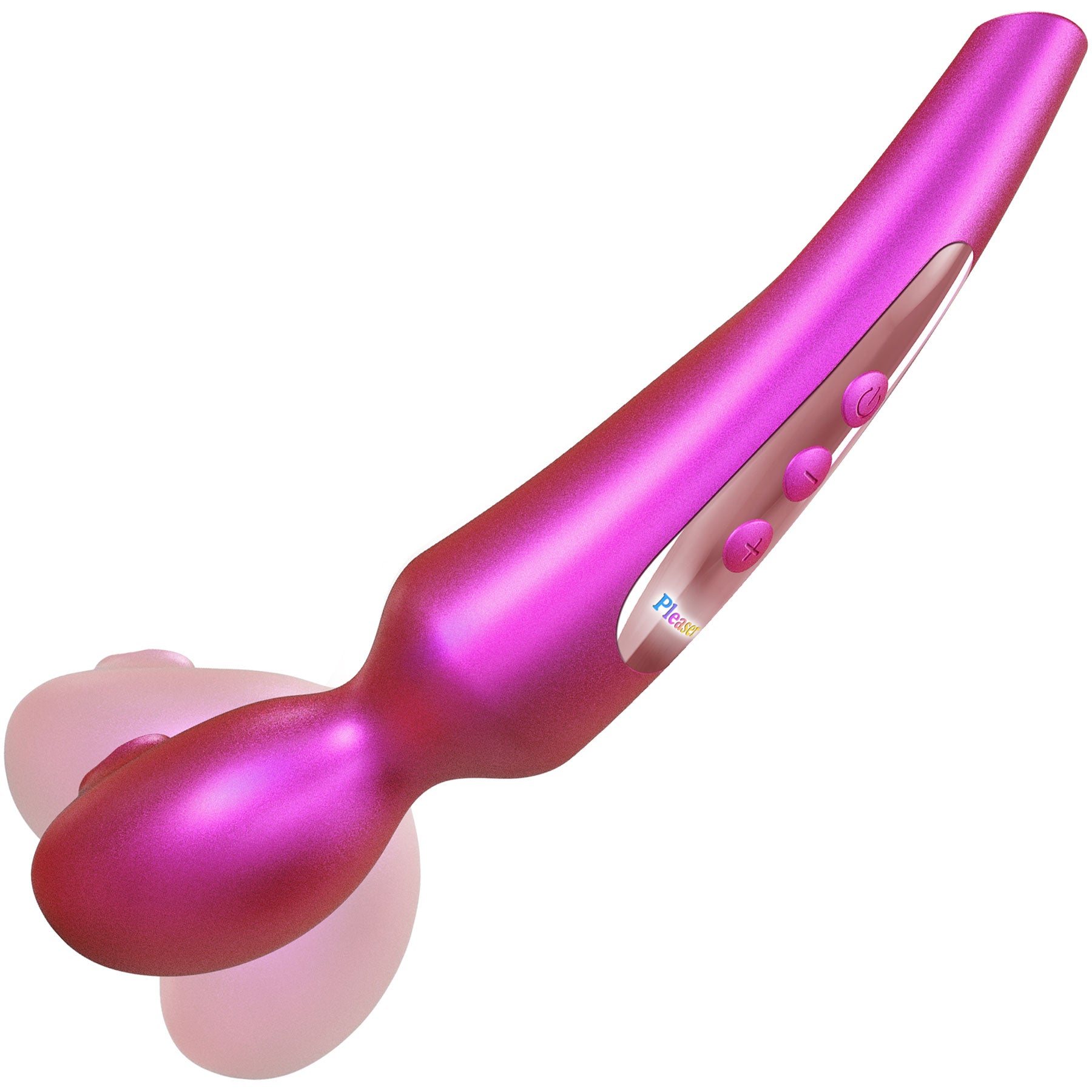 Pleaser Rechargeable Silicone Clitoral Flapping Stimulator With Remote By Love To Love - Iridescent Berry