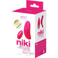 NIKI Rechargeable Silicone Panty Vibrator by VeDO - Pink