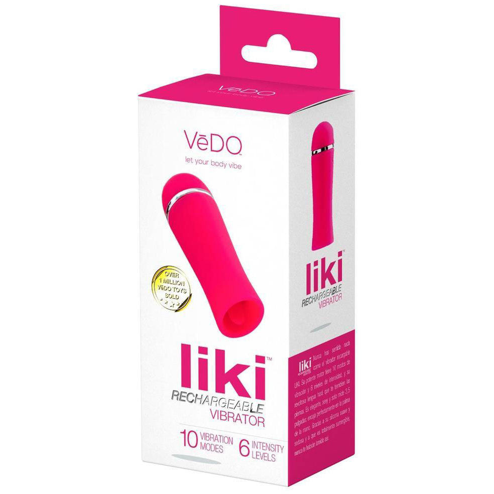 LIKI Rechargeable Silicone Clitoral Flicker Vibrator By VeDO - Foxy Pink