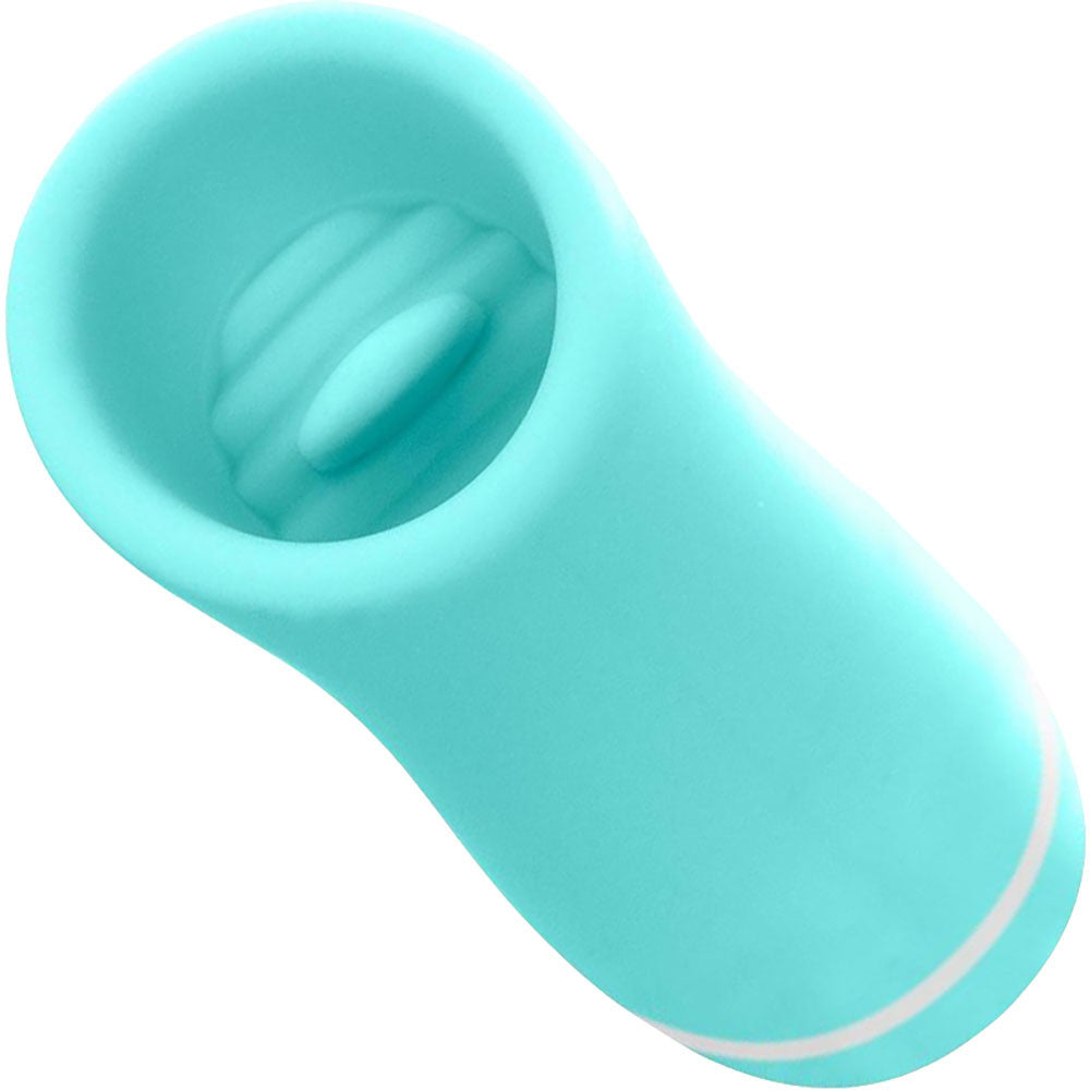 LIKI Rechargeable Silicone Clitoral Flicker Vibrator By VeDO - Tease Me Turquoise