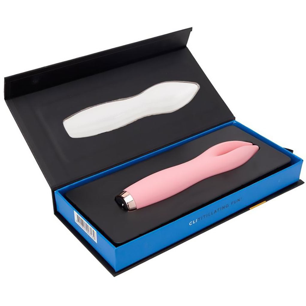 Tulip Rechargeable Silicone Waterproof Clitoral Vibrator By Nu Sensuelle - Millennial Pink