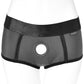 EM.EX. Active Harness Wear - Fit Strap-On Harness Brief By Sportsheets - Gray, Medium - Waists 25" to 28"