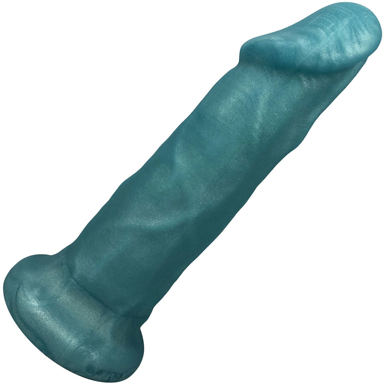 Carter Pack And Play Silicone Dildo by New York Toy Collective - Teal