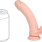 RealRock® 6" Realistic Dual Density Vibrating Silicone Dildo With Weighted Balls - Size Reference