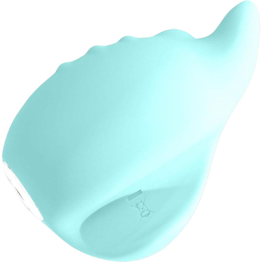 Huni Rechargeable Waterproof Silicone Lay-On Clitoral Vibrator by VeDO - Tease Me Turquoise