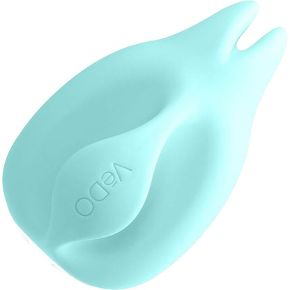 Huni Rechargeable Waterproof Silicone Lay-On Clitoral Vibrator by VeDO - Tease Me Turquoise