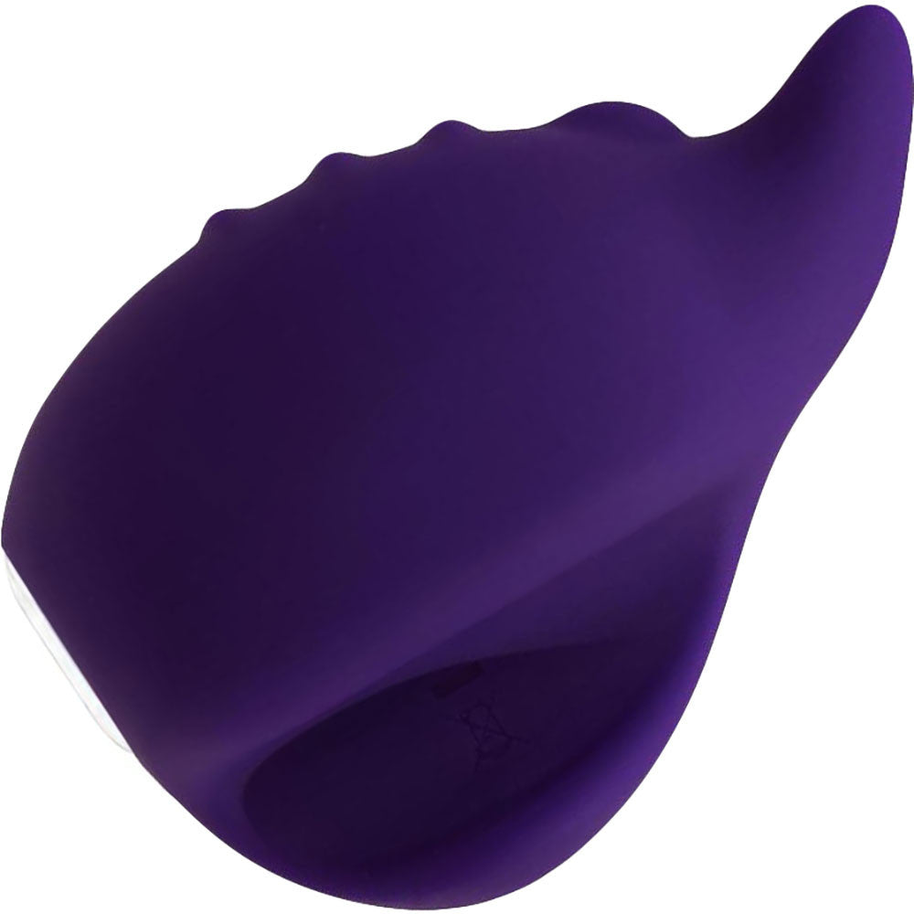 Huni Rechargeable Waterproof Silicone Lay-On Clitoral Vibrator by VeDO - Deep Purple