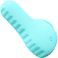 NEA Rechargeable Silicone Waterproof Vibrating Finger Bullet by VeDO - Tease Me Turquoise