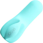 NEA Rechargeable Silicone Waterproof Vibrating Finger Bullet by VeDO - Tease Me Turquoise