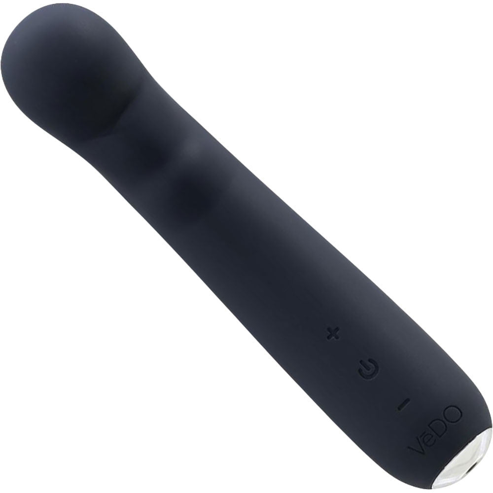 Midori Rechargeable Waterproof Silicone G-Spot Vibrator by VeDO - Just Black