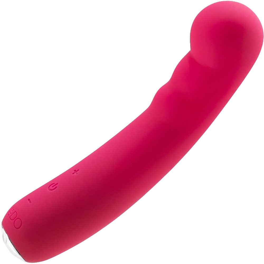 Midori Rechargeable Waterproof Silicone G-Spot Vibrator by VeDO - Foxy Pink