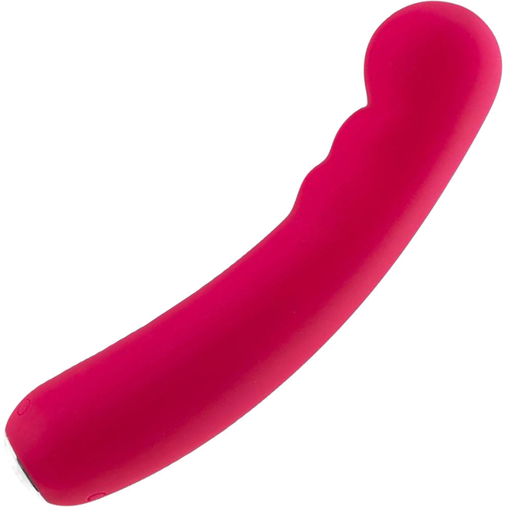 Midori Rechargeable Waterproof Silicone G-Spot Vibrator by VeDO - Foxy Pink