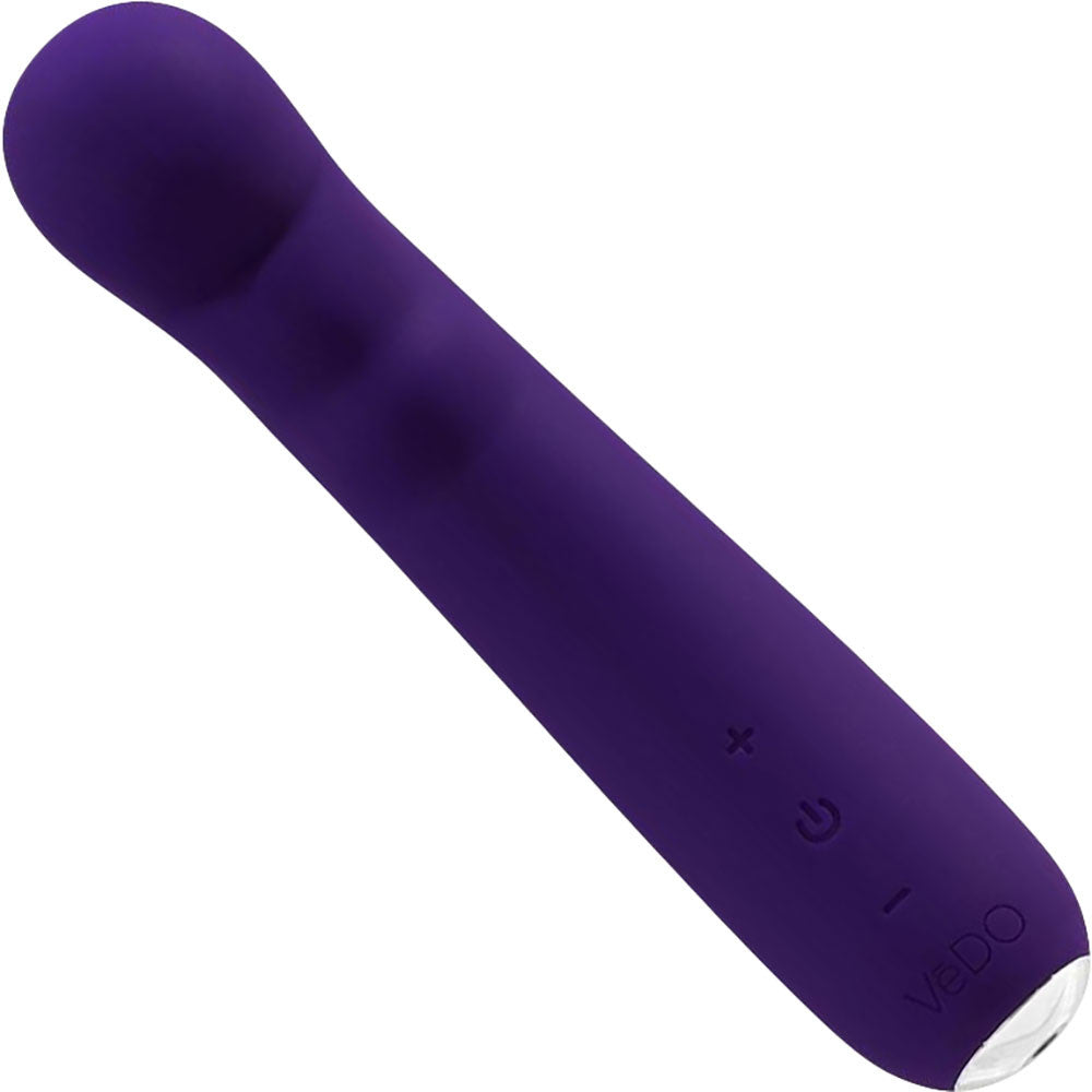 Midori Rechargeable Waterproof Silicone G-Spot Vibrator by VeDO - Deep Purple