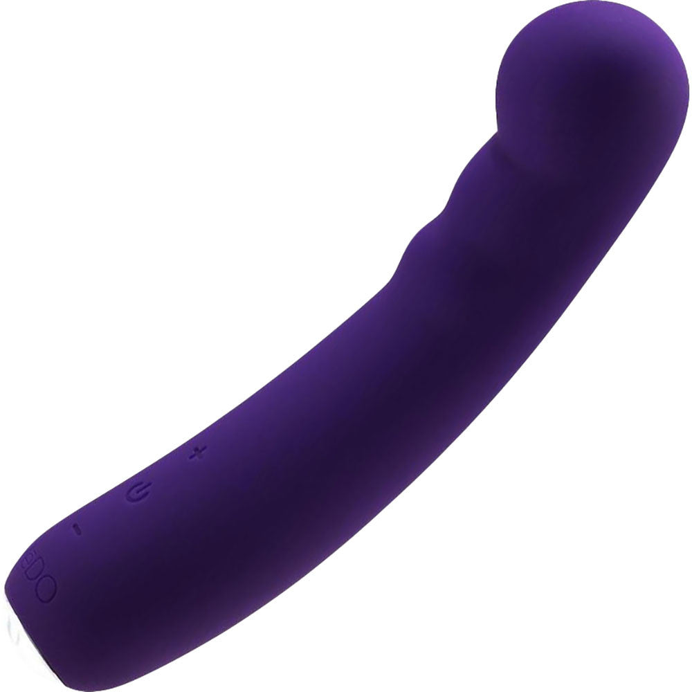 Midori Rechargeable Waterproof Silicone G-Spot Vibrator by VeDO - Deep Purple