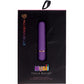 Nubii Tulla 10 Pattern Rechargeable Silicone Waterproof Bullet Vibrator By Nu Sensuelle - Purple