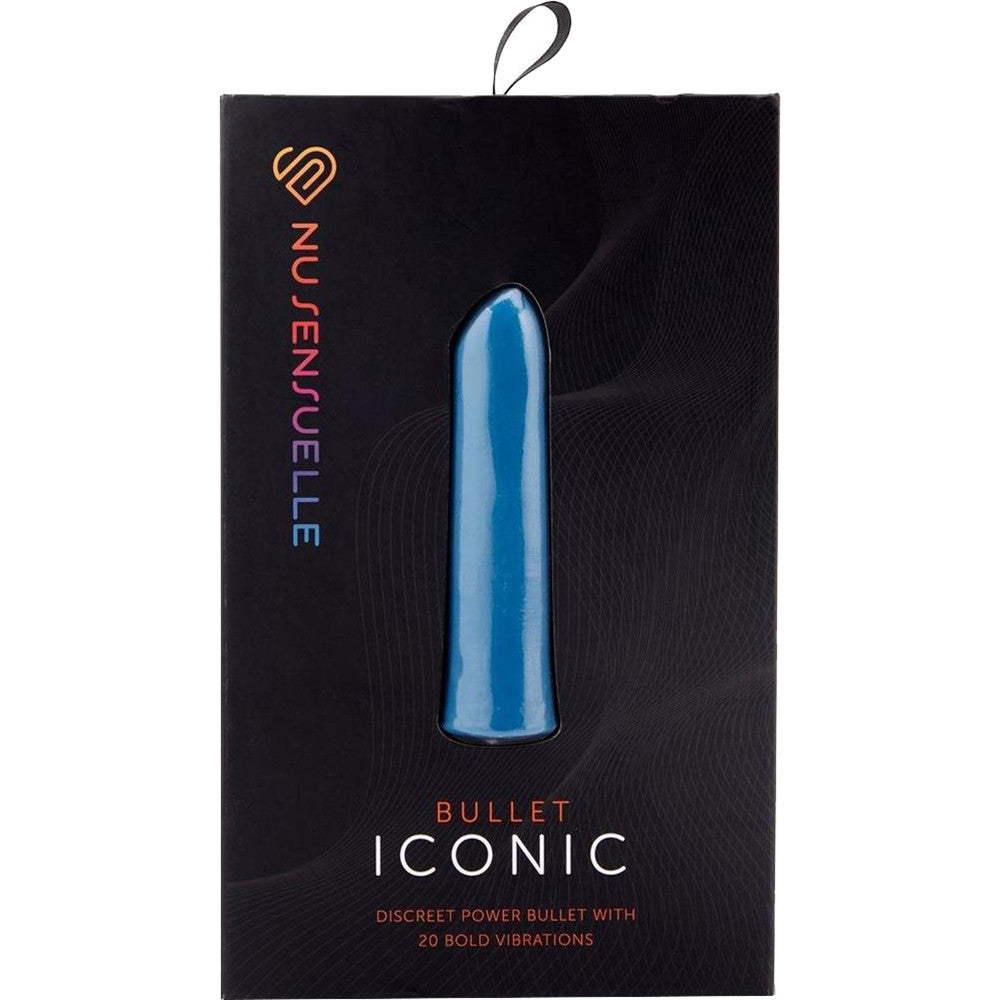 Iconic 20 Function Rechargeable Silicone Waterproof Bullet Vibrator By Nu Sensuelle - Deep Turquoise