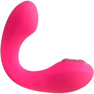 Libi XLR8 Silicone Flexible Rechargeable Waterproof G-Spot Vibrator By Nu Sensuelle - Deep Pink