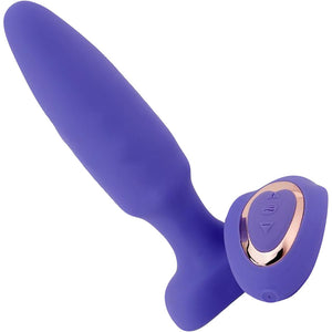 Andii Fino Rechargeable Silicone Vibrating Anal Plug With Roller Motion & Remote By Nu Sensuelle - Ultra Violet