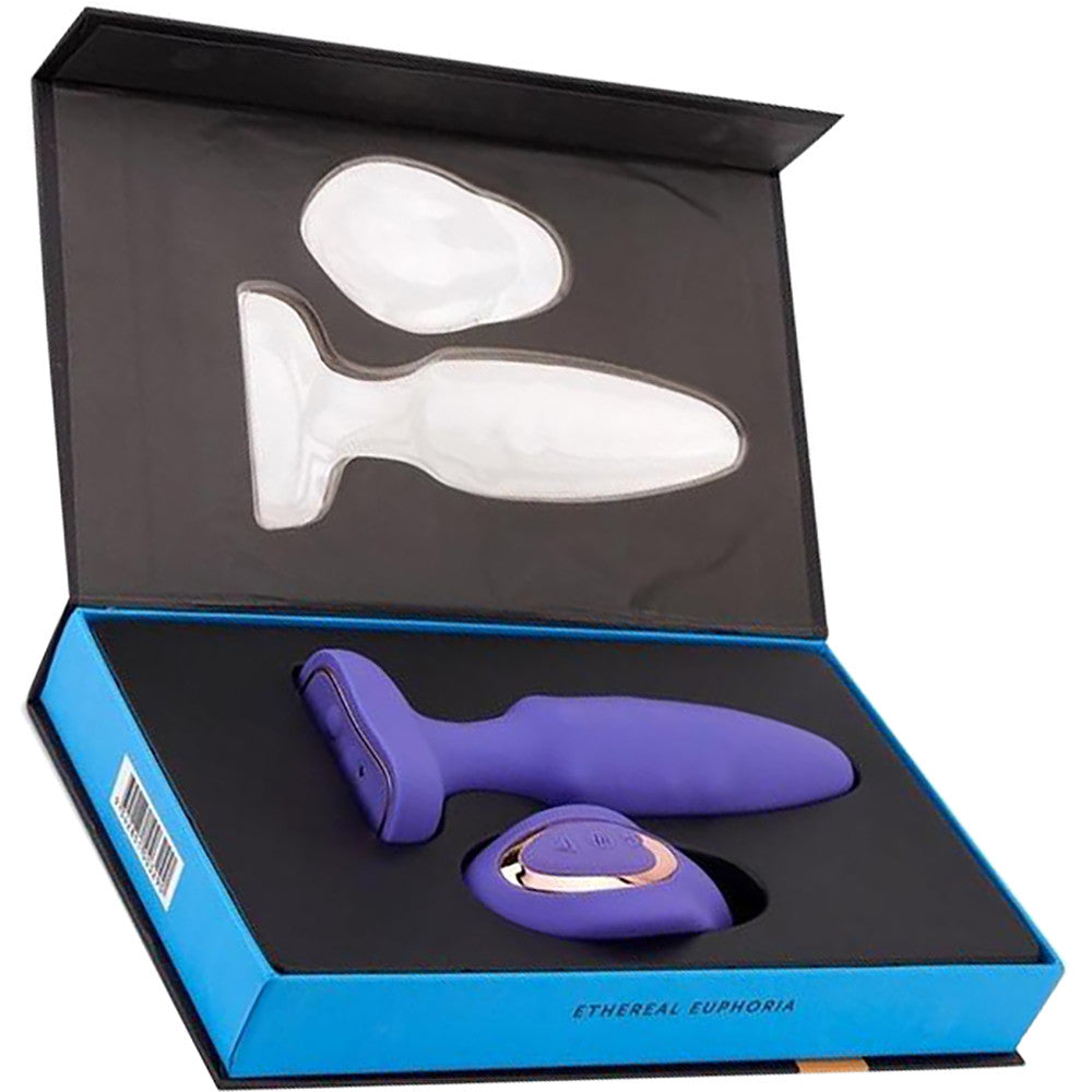 Andii Fino Rechargeable Silicone Vibrating Anal Plug With Roller Motion & Remote By Nu Sensuelle - Ultra Violet