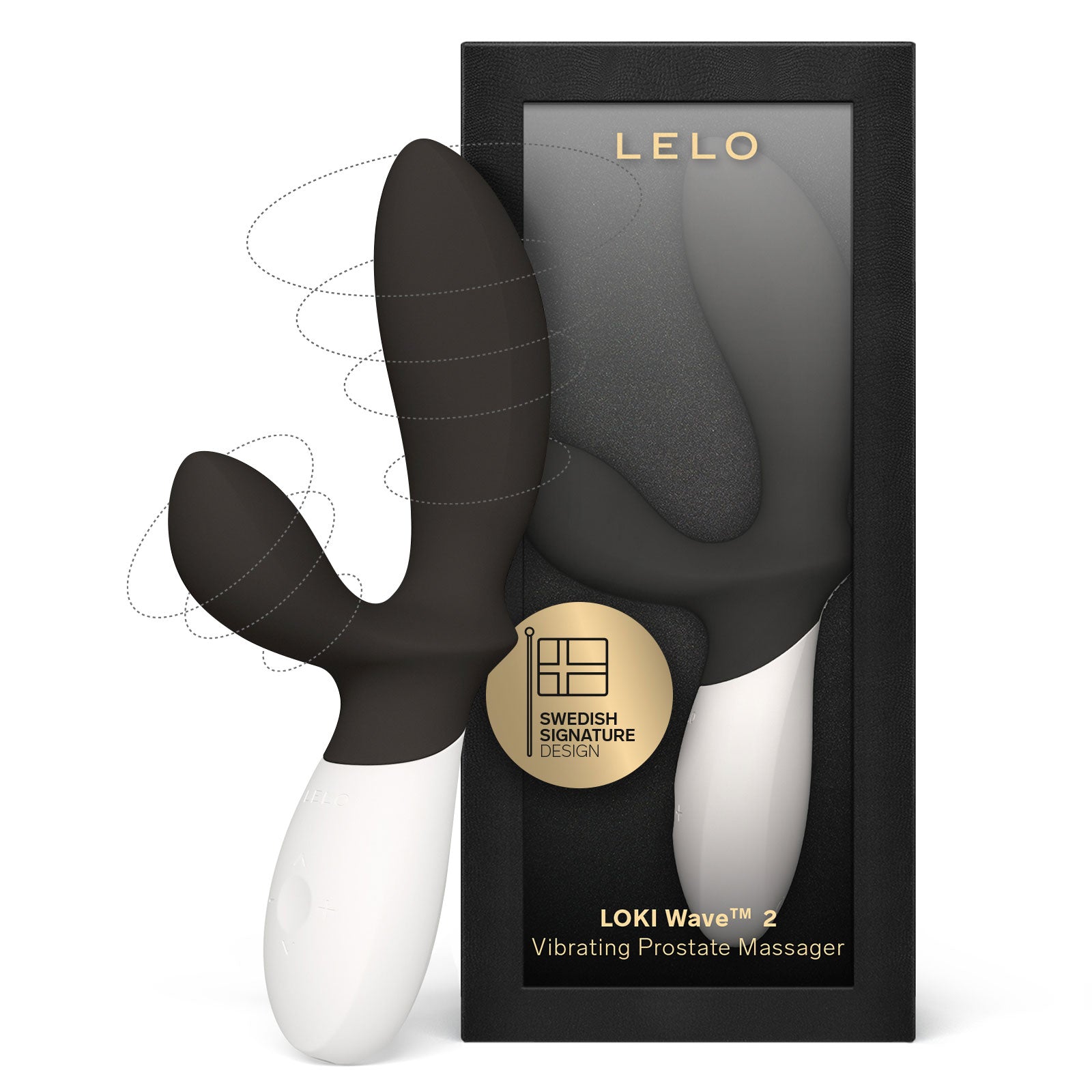 LELO LOKI Wave™ 2 Silicone Vibrating Prostate Massager - Black