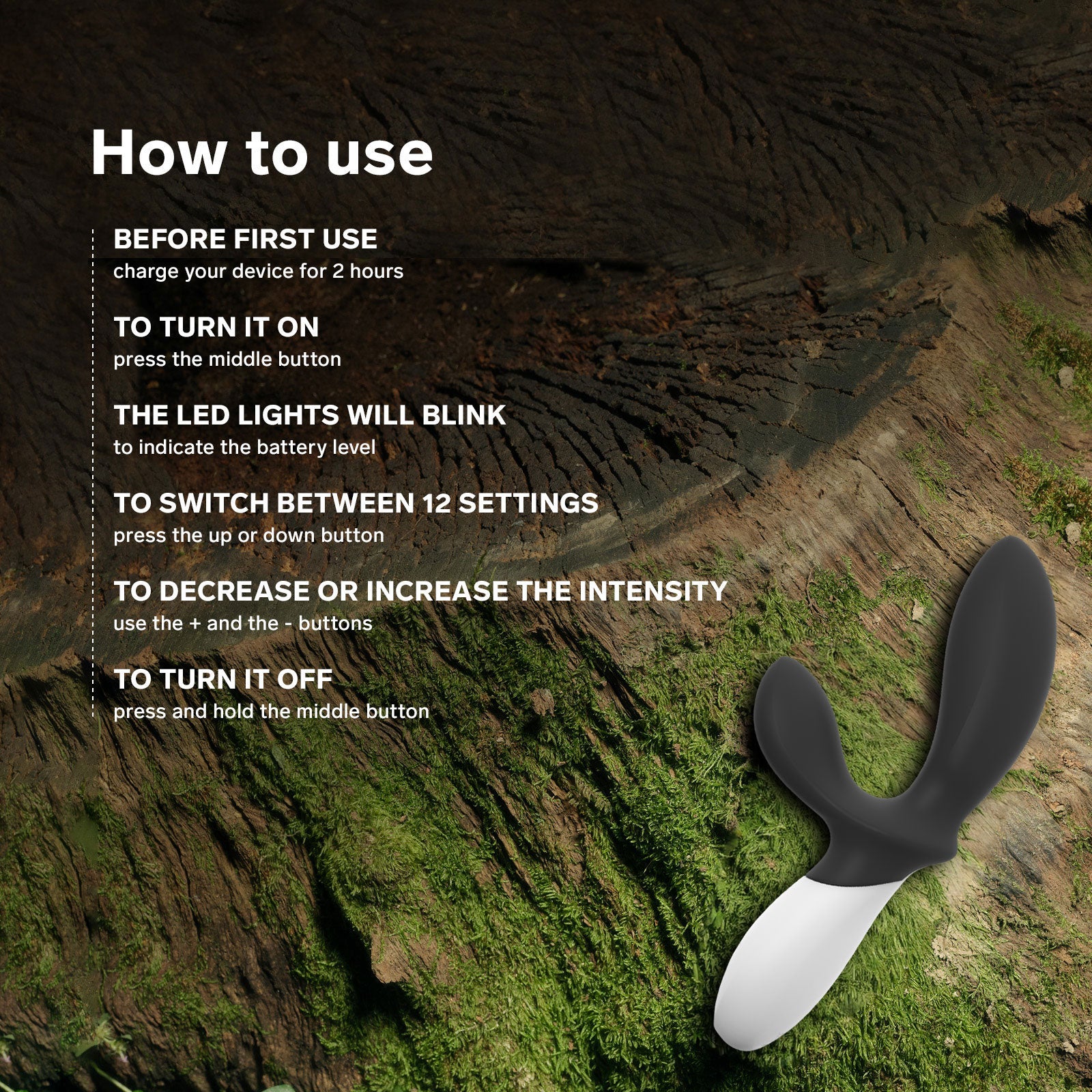 LELO LOKI Wave™ 2 Silicone Vibrating Prostate Massager - Infographic 2