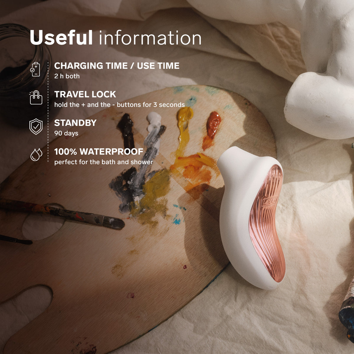 LELO SONA™ 3 Waterproof Rechargeable Silicone Sonic Clitoral Massager - Useful Information