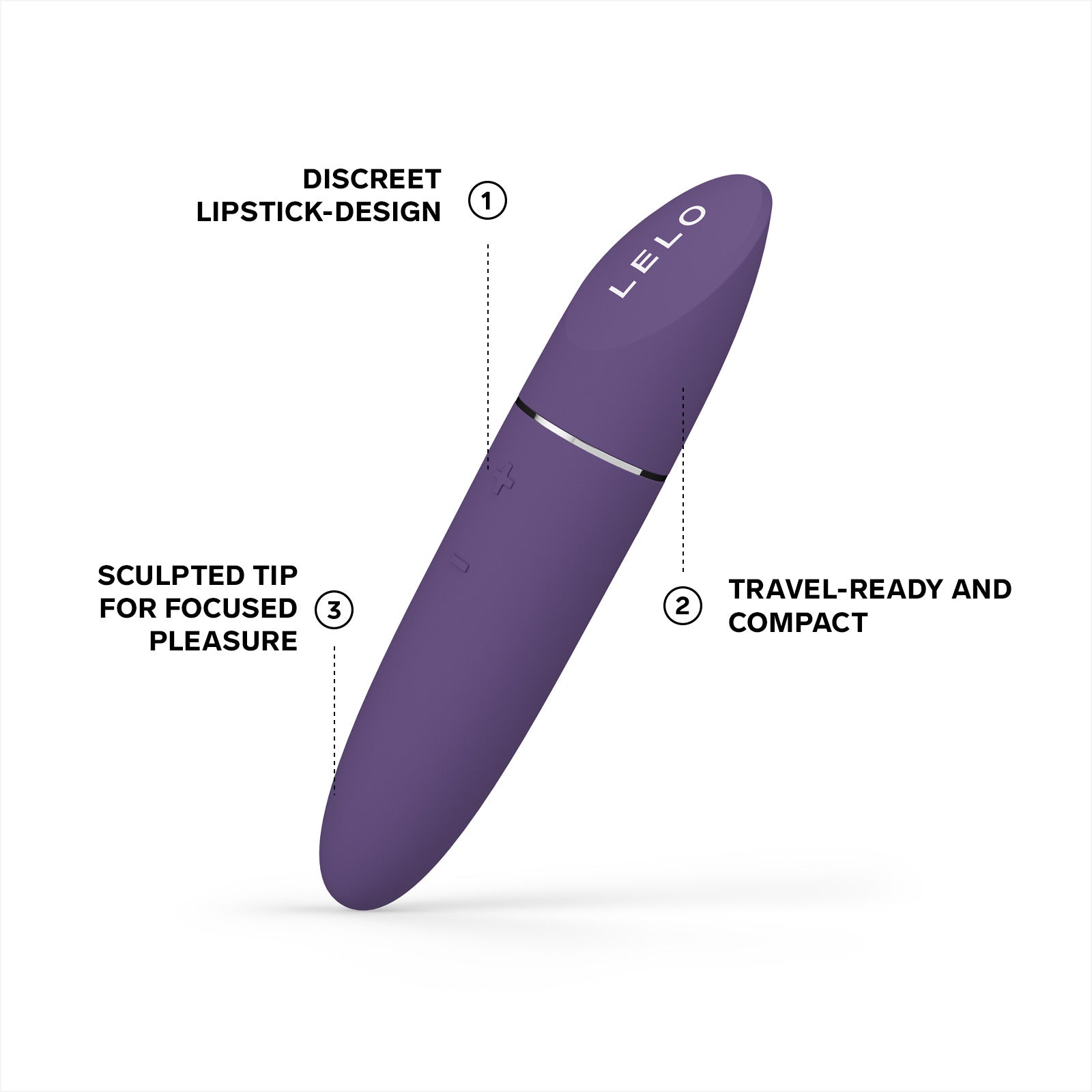 LELO MIA™ 3 Silicone Personal Massager & Clitoral Vibrator - Features