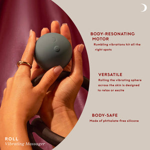 Pepper Roll Rechargeable Silicone Vibrating Massager With Magnetic Technology