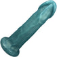 Carter Pack And Play Silicone Dildo by New York Toy Collective - Teal