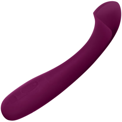 Arc G-Spot Vibrator - Silicone Waterproof Rechargeable Vibe By Dame - Plum