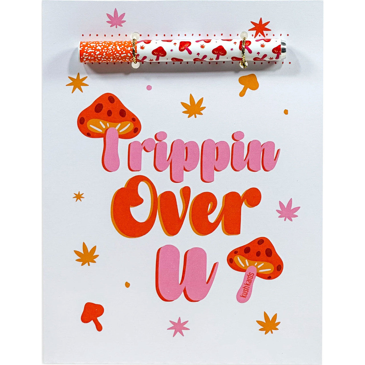 Trippin Over U One Hitter Greeting Card by KushKards